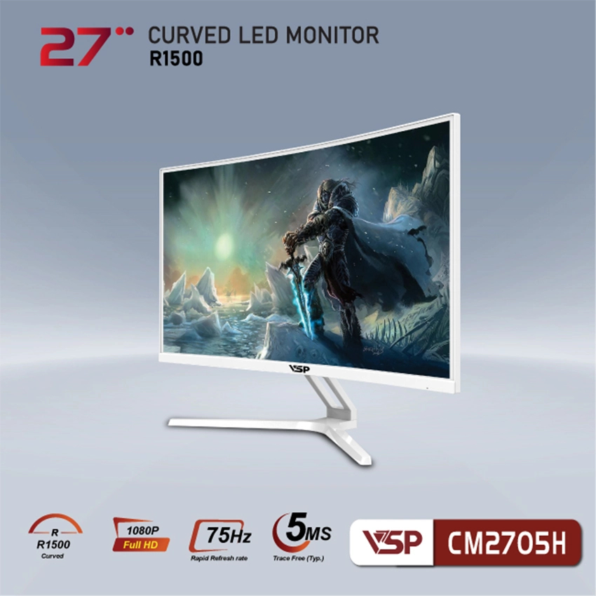 Màn hình máy tính cong VSP CM2705H  - Hàng Chính Hãng