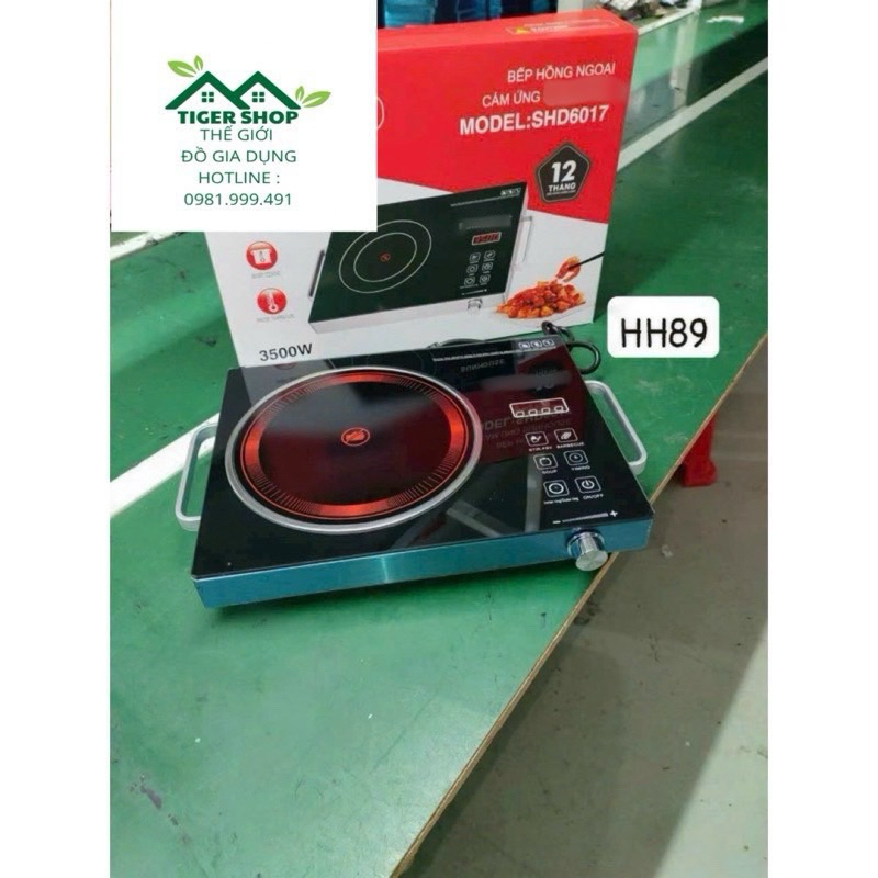 Bếp Hồng Ngoại,Bếp Hồng Ngoại Cảm Ứng SHD-6017,Bếp Không Kén Nồi