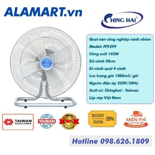 Quạt sàn công nghiệp Chinghai FF9299 cánh nhôm 500mm