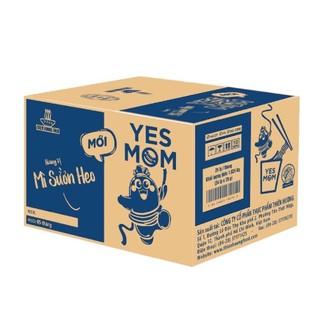 Mì sườn heo Yes mom thùng 24 ly