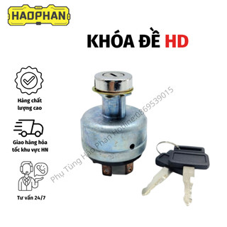 Ổ khóa đề, ổ khóa khởi động Kobelco HD cao cấp, ổ khóa điện ô tô máy xúc kèm 2 chìa khóa