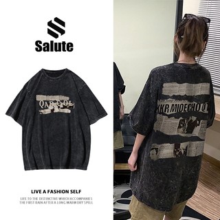 Áo wash thun nam nữ unisex basic cotton tee fashion vintage ngầu local brand Salute Y0515