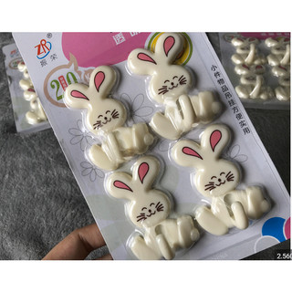 Combo 4 móc dán tường hình thỏ dễ thương - Móc dán thỏ