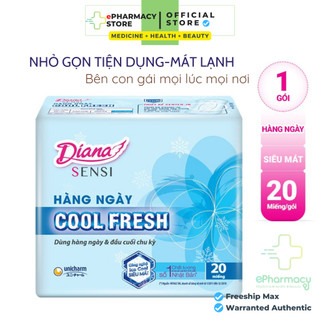 BVS Hằng Ngày Diana Sensi - Băng Vệ Sinh Diana Hàng Ngày SenSi Cool Fresh
