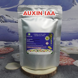 Auxin IAA 98% (3-Indole acetic acid) - Chất kích thích chồi, thân, rễ (gói 50g) tặng kèm dung môi