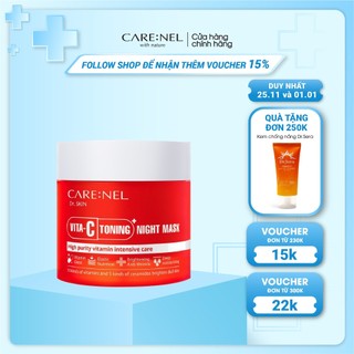 Mặt nạ ngủ mặt trắng da CARE:NEL VITA C TONING+ NIGHT MASK 80ml