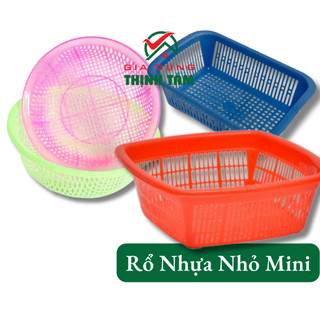 [THỊNH TÂM] Rổ Mùi nhựa Tròn Vuông Nhỏ Mini 15cm 18cm