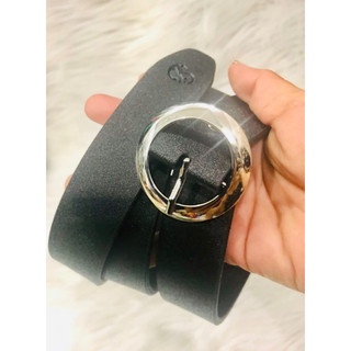 Nịt nữ bản 3cm. Mặt tròn bạc