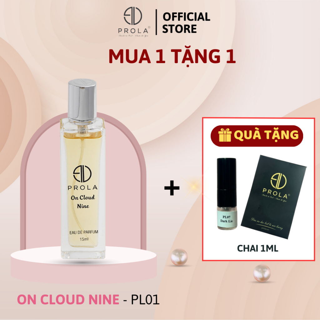 Nước Hoa Nữ PROLA On Cloud Nine Mùi Hương Ngọt Ngào Tiểu Thư, Phong Cách Sang Trọng, Quyến Rũ PL01 - Dạng xịt 15ml