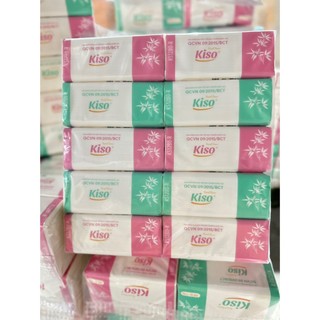 Bịch 10 gói khăn giấy rút kiso tre việt 300 tờ/3 lớp-hàng chính hãng
