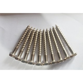 Vít giác inox 304, vít phong, Bộ 10 chiếc vít giác đầu lục giác phi 10 dài 8, giá tốt