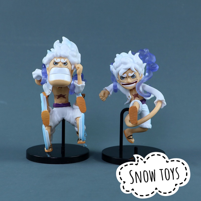 Mô hình One Piece - Luffy Gear 5 trạng thái thức tỉnh Thần mặt trời Nika - Monkey D Luffy Nika mũ rơm tóc bạc Gear 5