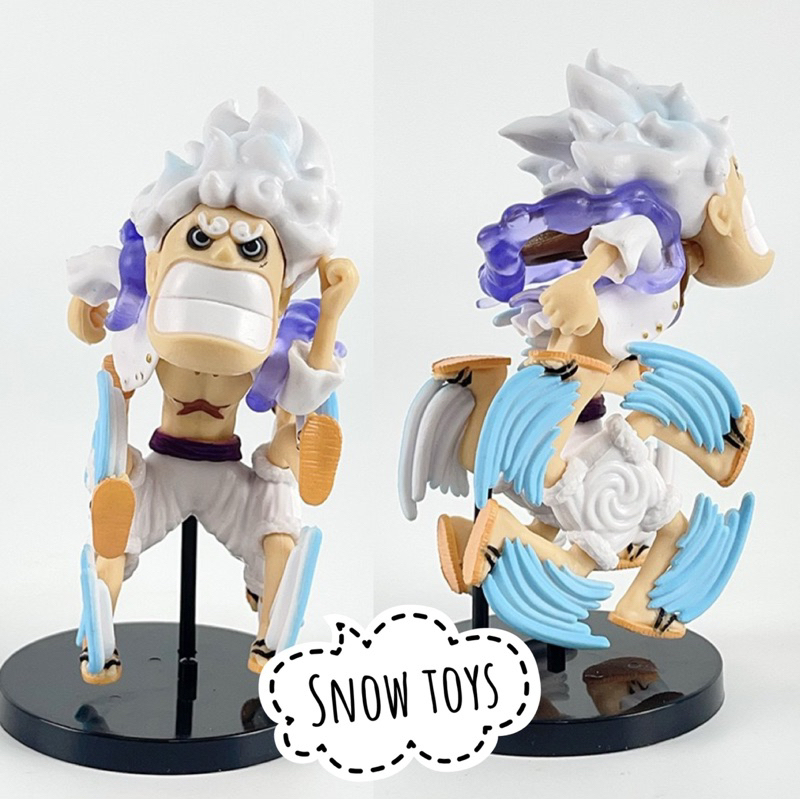 Mô hình One Piece - Luffy Gear 5 trạng thái thức tỉnh Thần mặt trời Nika - Monkey D Luffy Nika mũ rơm tóc bạc Gear 5