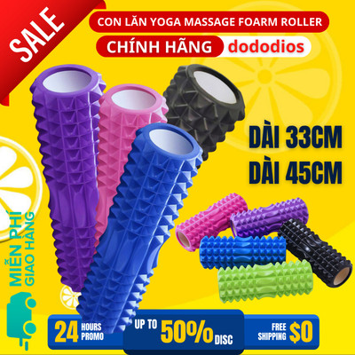 Con Lăn Massage, Dãn Cơ Tập Gym,Yoga Hàng Chuẩn 45cm Và 33cm - Hàng Chính Hãng Dododios