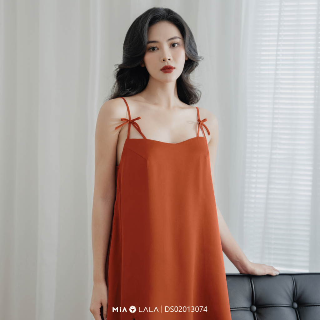 Váy 2 dây lụa cao cấp MIALALA 3074 DS02013074
