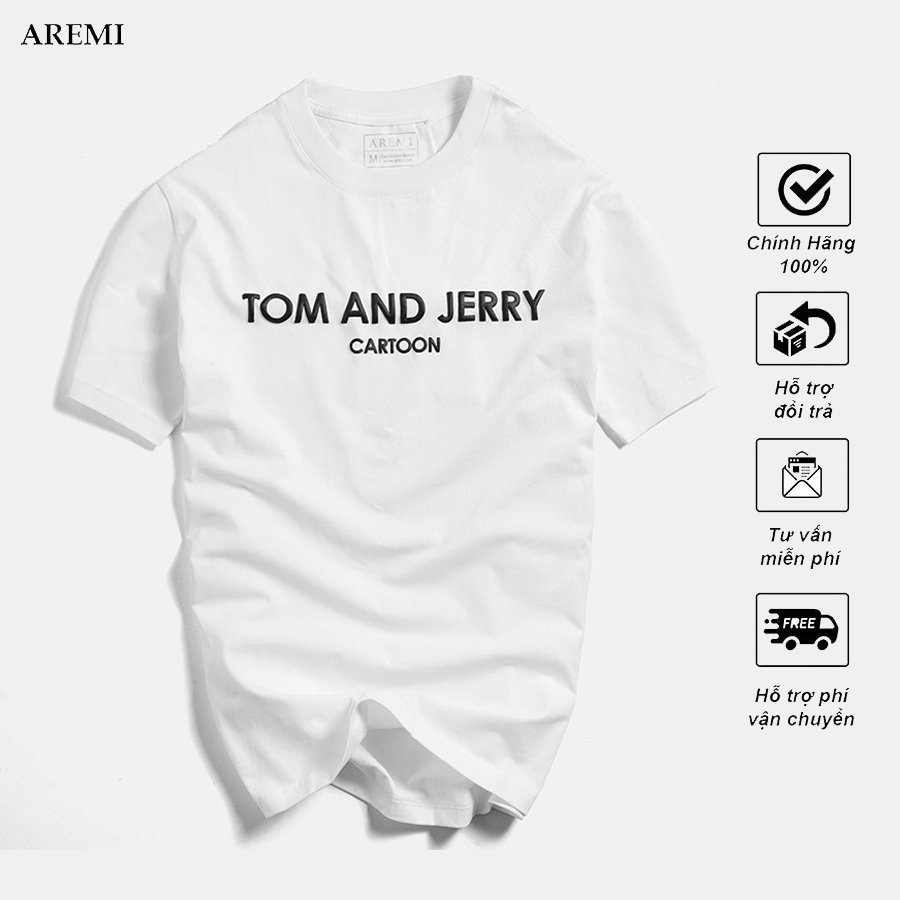 Áo thun nam cổ tròn AREMI vải Cotton co giãn 4 chiều dày dặn phông nam tshirt thiết kế đơn giản, trẻ trung ATS0016