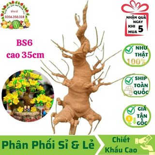 Gốc cây bonsai giả - loại bs6 cao 35 cm