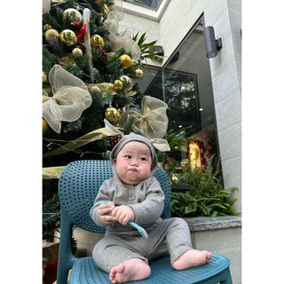 Bộ len mũ tai thỏ cho bé