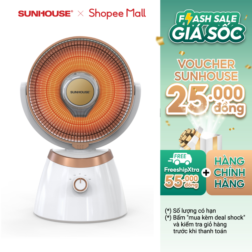 Quạt sưởi carbon SUNHOUSE SHD7008