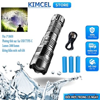 Đèn pin siêu sáng kc9 kimcel store đèn pin chống nước