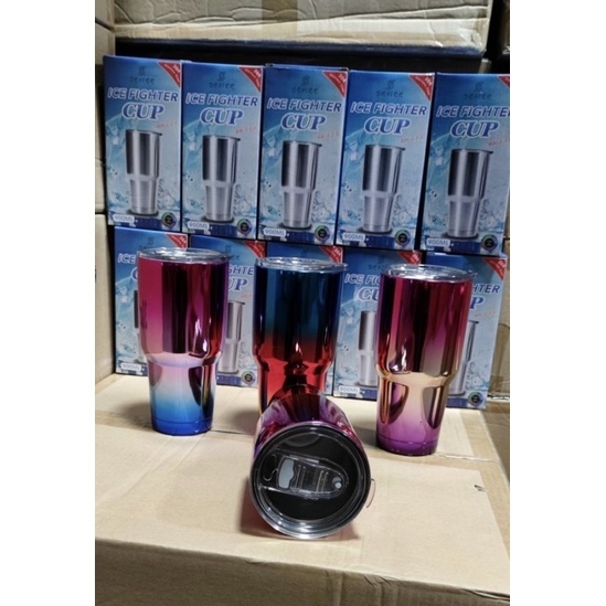 Ly Giữ Nhiệt Titan 7 Màu Cao Cấp 900ml - Tặng Túi Xách - Ống Hút - Cọ Rửa Inox 304 Công Nghệ Mới