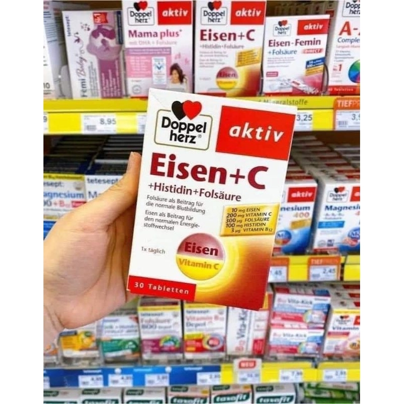 Viên bổ sung sắt Eisen + C Đức