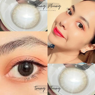 Kính áp tròng 0 độ mirage gray | giãn nhỏ