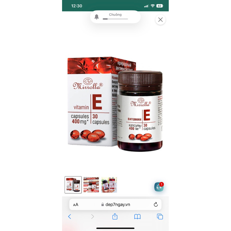 VITAMIN E ĐỎ  date xa