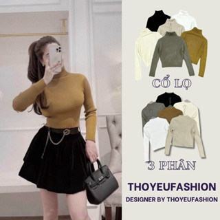 Áo Len Cổ Lọ Dáng Croptop Chất Len Tăm Dày Mềm Mịn Ấm Áp Dáng Ôm Bo DÀY DẶN