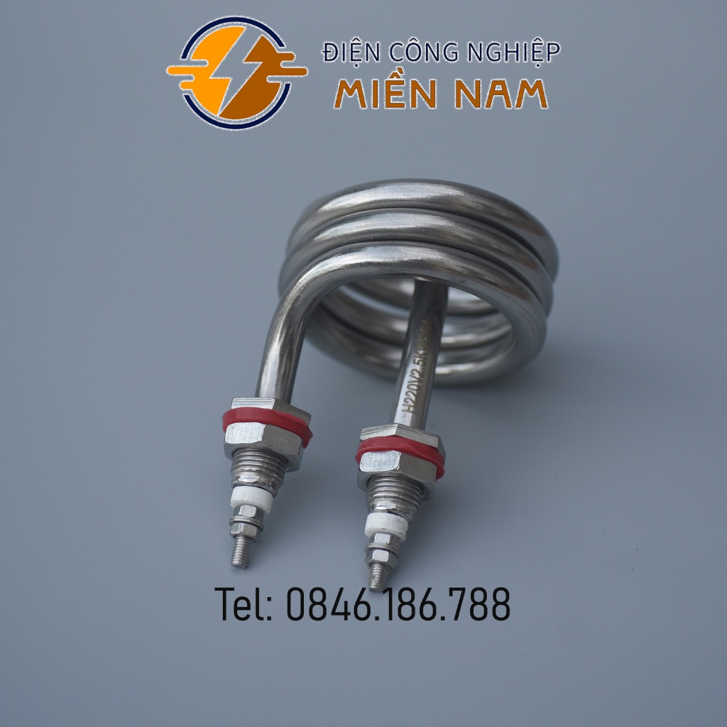 Điện trở xoắn, maiso nước cất dạng lò so dùng cho máy cất nước chất liệu Inox 304 công suất 2,5kw,4kw,4.5kw điện 220V