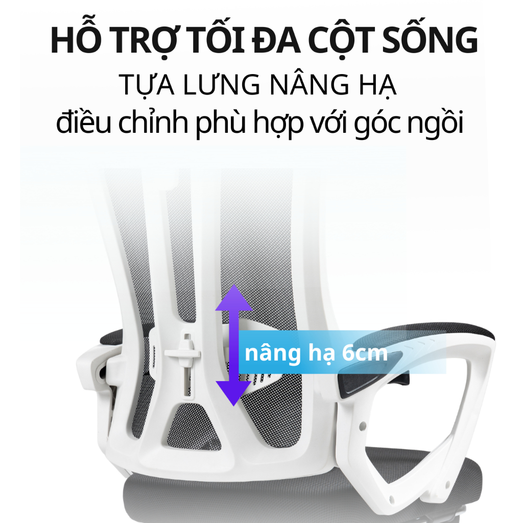 Ghế Công Thái Học ,Ghế Làm Việc CTH-95-LXR Siêu Tiện ích , Xoay 360 Độ , Bánh Xe Di Chuyển RESDANI | BigBuy360 - bigbuy360.vn