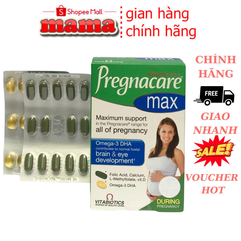 Viên Uống Vitamin Tổng Hợp Pregnacare Max Vitabiotics Cho Bà Bầu 84 Viên Mẹ