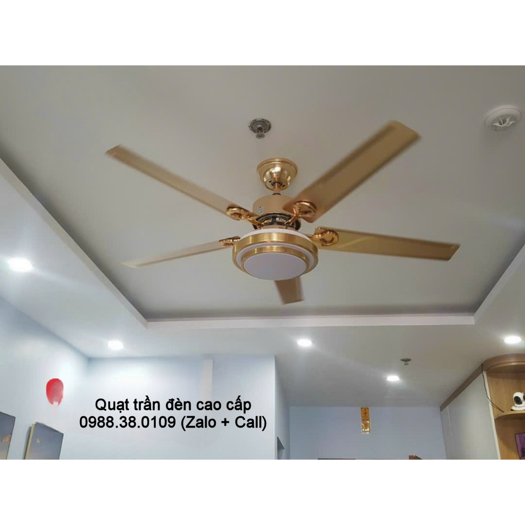 Quạt Trần Đèn, Quạt Trần 5 Cánh KP616 , 6 Cấp Độ Gió , Điều Khiển Từ Xa , Hẹn Giờ