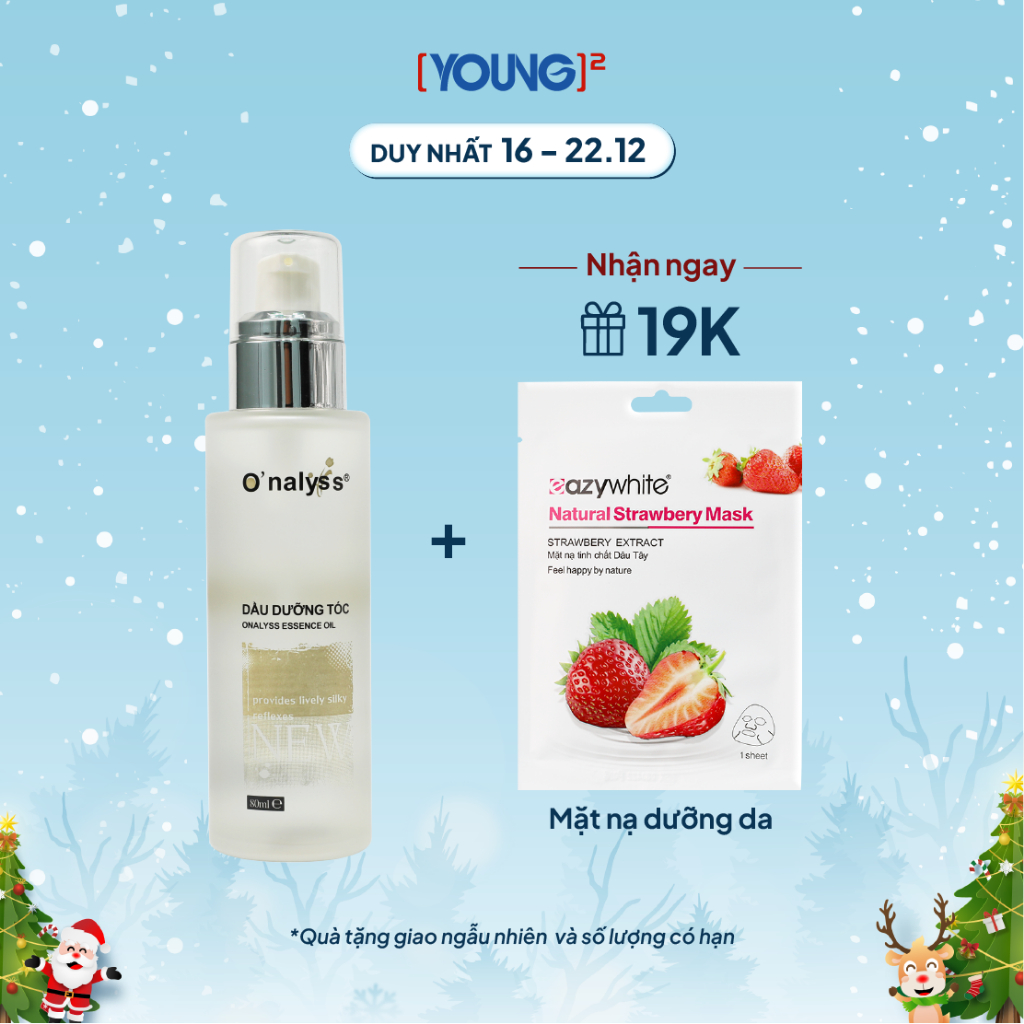 Dầu dưỡng tóc O'nalyss cao cấp giúp bóng mượt và phục hồi hư tổn 80ml