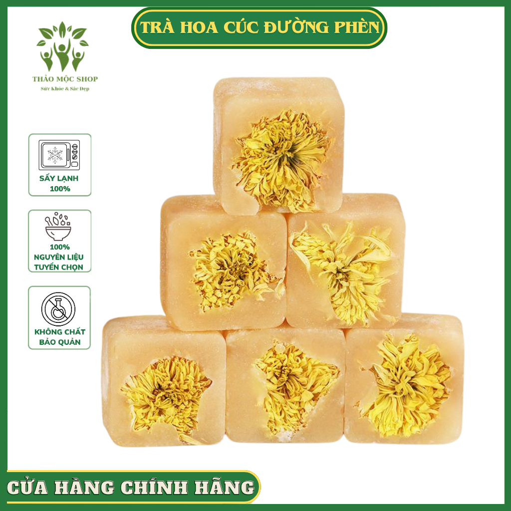 Trà Hoa Cúc Đường Phèn Mật Ong 💥 Thanh Nhiệt Giải Độc Cải Thiện Giấc Ngủ