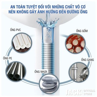 Chất Thông Cống, thông cầu Siêu Mạnh Jack 1,6 Lít