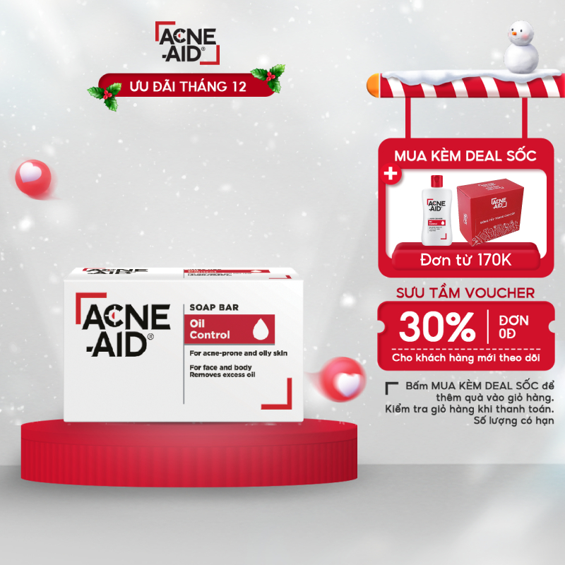 Xà phòng rửa mặt ACNE - AID SOAP BAR 100gr - Cho Da Nhờn Và Mụn