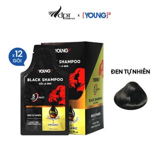  Dầu gội phủ bạc tại nhà lên màu sau 5 phút YOUNG Việt Nam hương thơm dễ chịu (12 gói x 30ml)