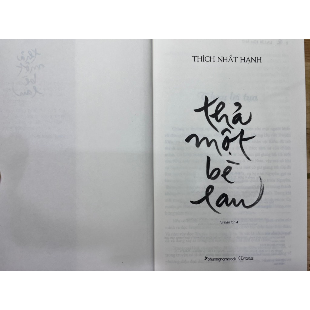 Sách -Thả Một Bè Lau - Truyện Kiều Dưới Cái Nhìn Thiền Quán