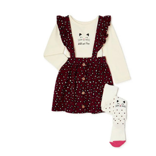 Set áo + yếm Đầm xuất dư  ( size 12m-3y)