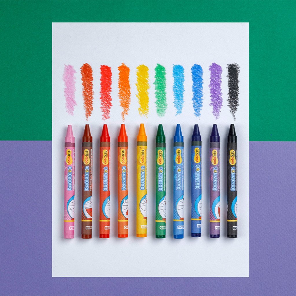 Sáp Màu CRC04/DO 10 Màu Thiên Long Camshop