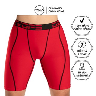 Quần legging giữ nhiệt thể thao thun ôm đùi short tập gym bó cơ pro combat đá bóng rổ TSLA DEL1004
