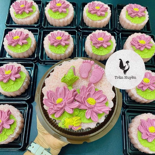 Khuôn silicon 4d làm rau câu xôi đậu hoa sen nở