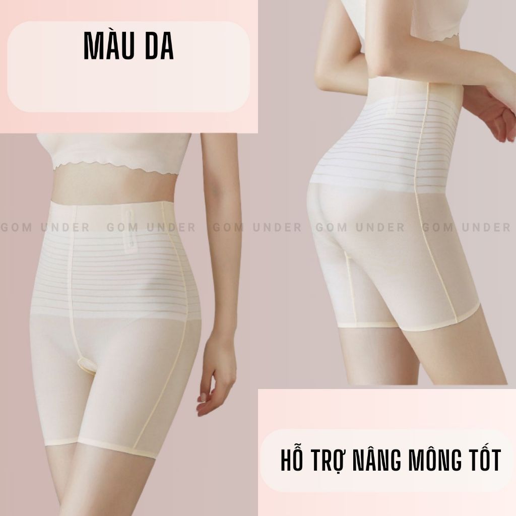 Quần mặc trong váy nịt bụng nâng mông  kháng khuẩn định hình eo chống cuộn GOM UNDER - SA-667