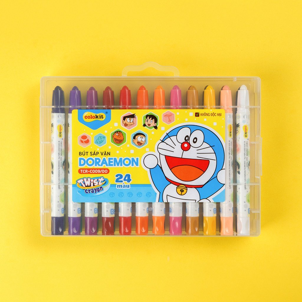 Sáp Màu Vặn TCR09/DO 24 Màu Thiên Long - Camshop