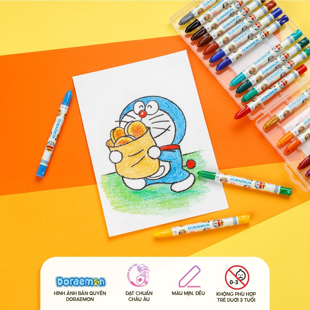 Sáp Màu Vặn TCR09/DO 24 Màu Thiên Long - Camshop