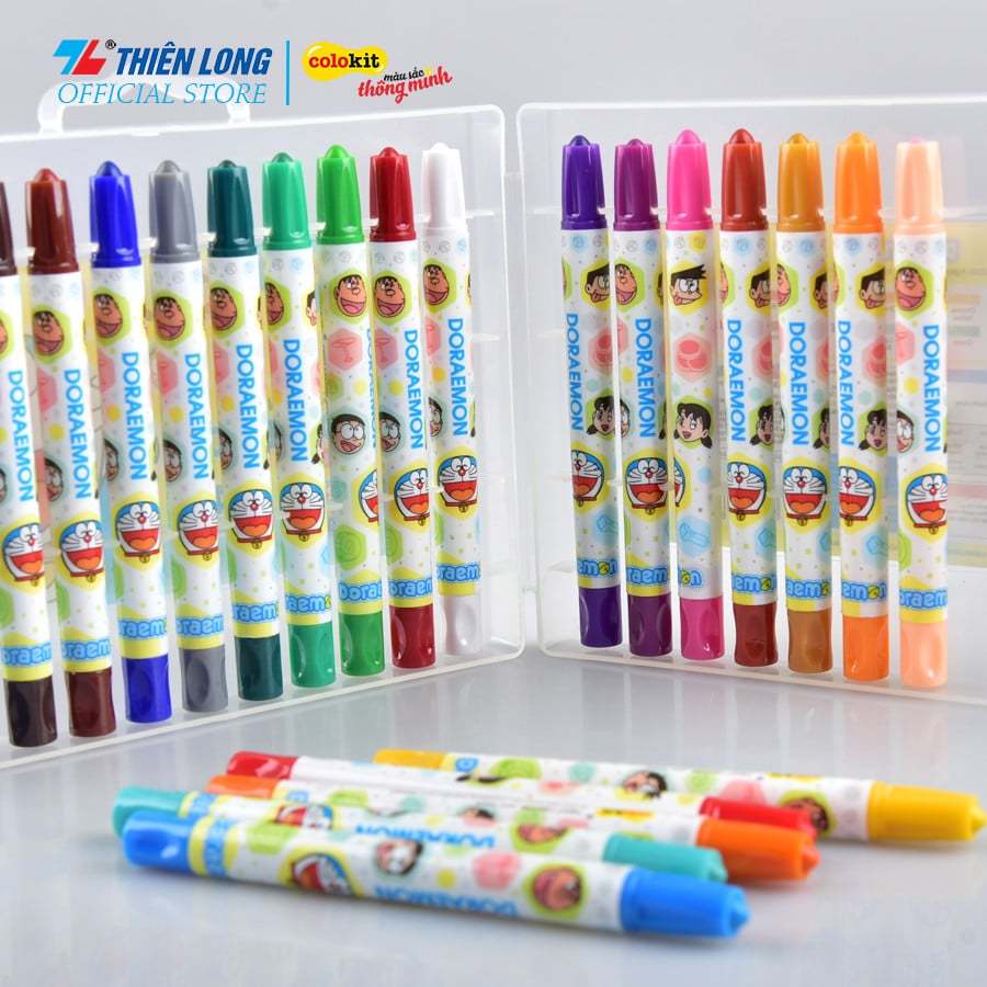 Sáp Màu Vặn TCR09/DO 24 Màu Thiên Long - Camshop