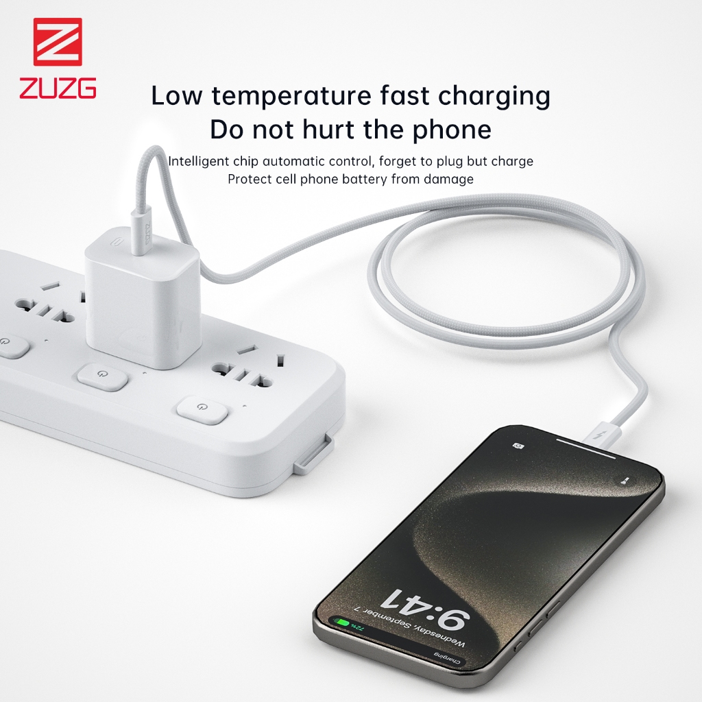 Cáp sạc siêu nhanh C to C 60W dành cho lP và các dòng android chính hãng ZUZG CT02