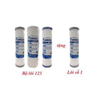 Combo 3 lõi lọc nước funaco 123 tặng lõi số 1