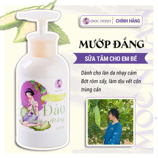 Sữa tắm cho em bé, mướp đắng, thiên nhiên, ngừa rôm sẩy MỘC NHAN - 350ml